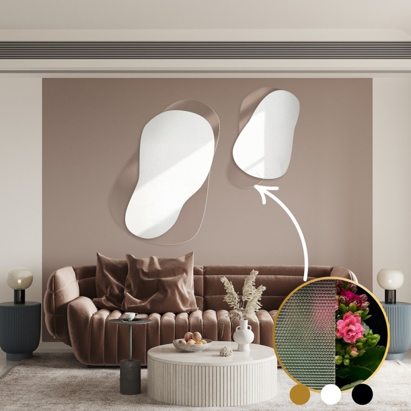 Oglinzi decorative pe sticlă ornamentală Master Point - LUXORA GRAVELO