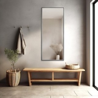 Oglindă în ramă decorativă delicată din lemn - 1501 - culoarea ramei la alegere
