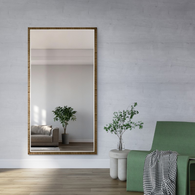 Oglindă în ramă decorativă delicată din lemn - 2801 - culoarea ramei la alegere