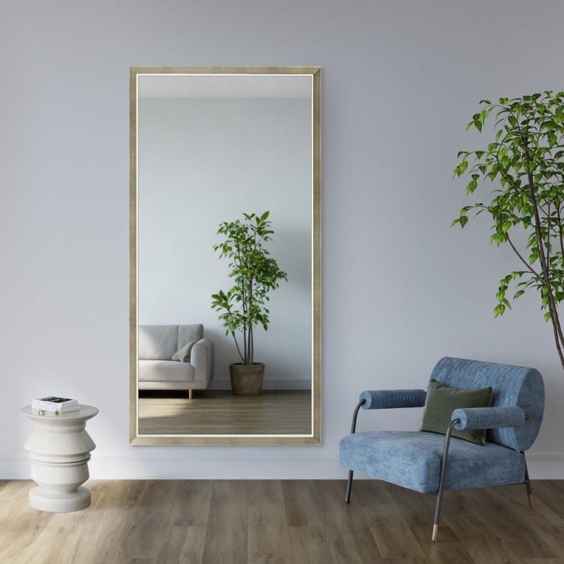 Oglindă în ramă decorativă delicată din lemn - 2801 - culoarea ramei la alegere