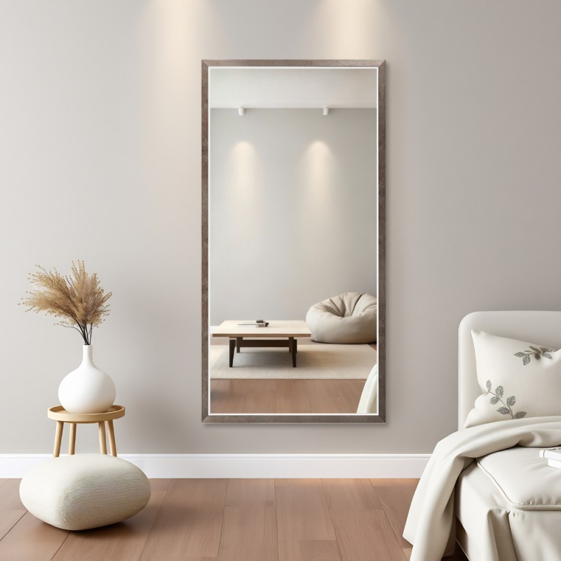 Oglindă în ramă decorativă delicată din lemn - 2801 - culoarea ramei la alegere