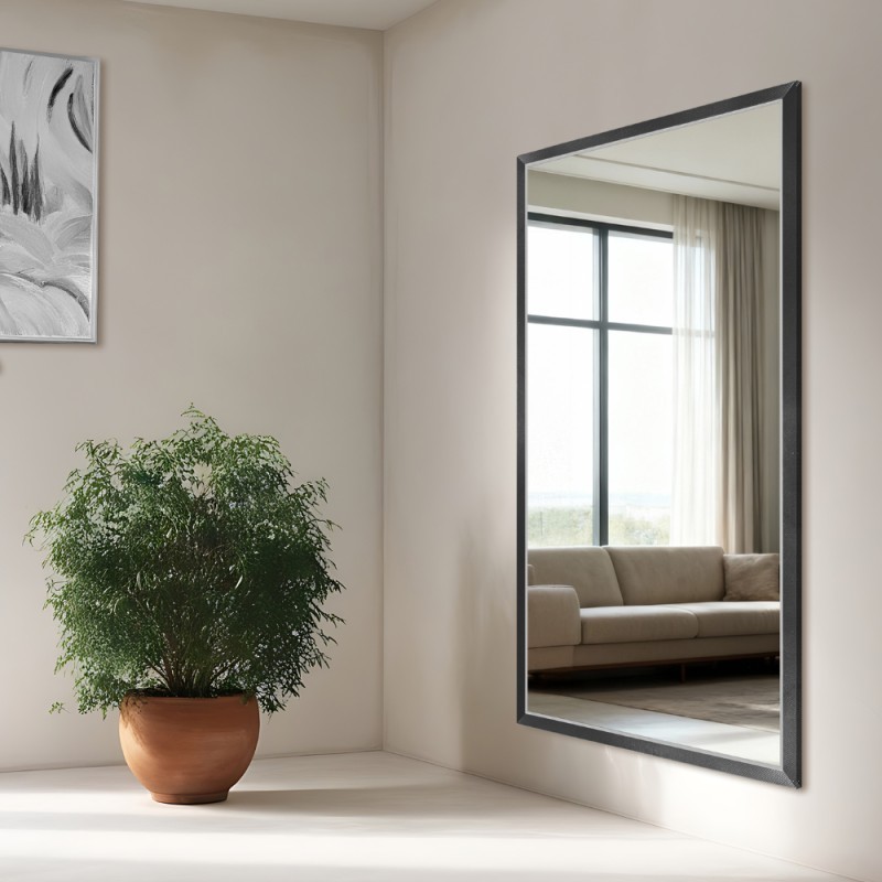 Oglindă în ramă decorativă delicată din lemn - 2801 - culoarea ramei la alegere