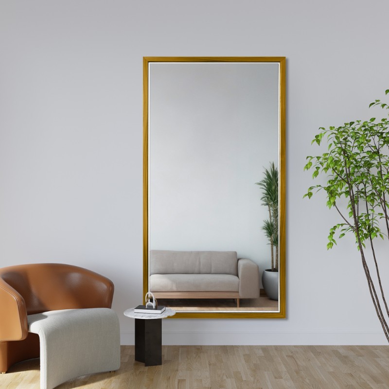 Oglindă în ramă decorativă delicată din lemn - 2801 - culoarea ramei la alegere