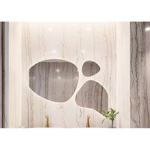 Set de trei oglinzi organice cu iluminare - FLORA LED