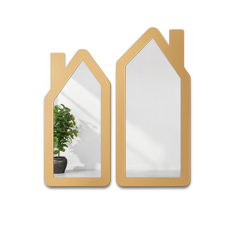 Oglindă decorativă de perete pentru copii în ramă MDF - CASE