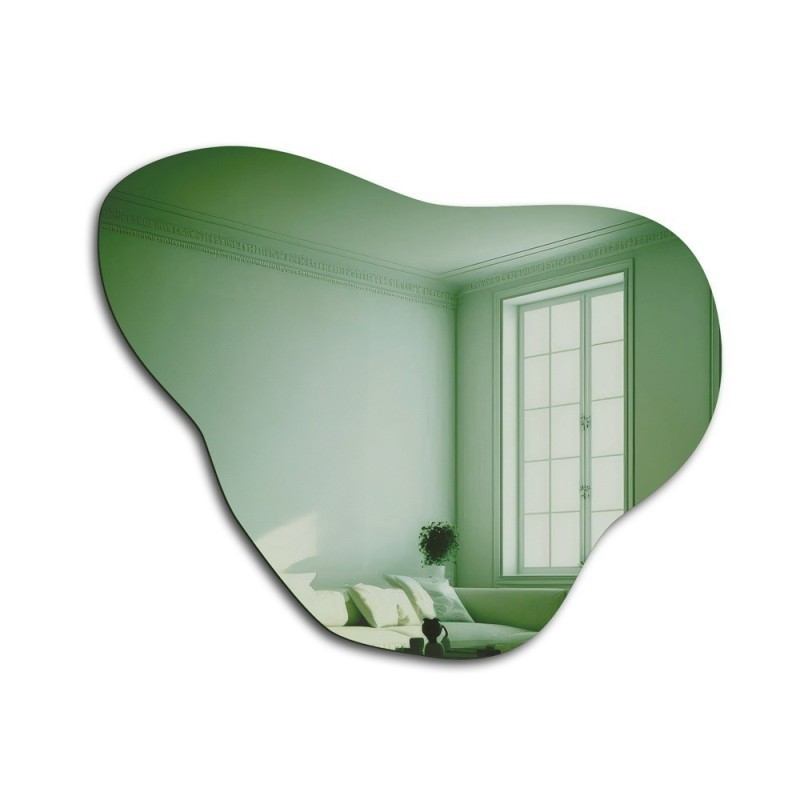 Oglindă verde neregulată - EMERALD GREEN