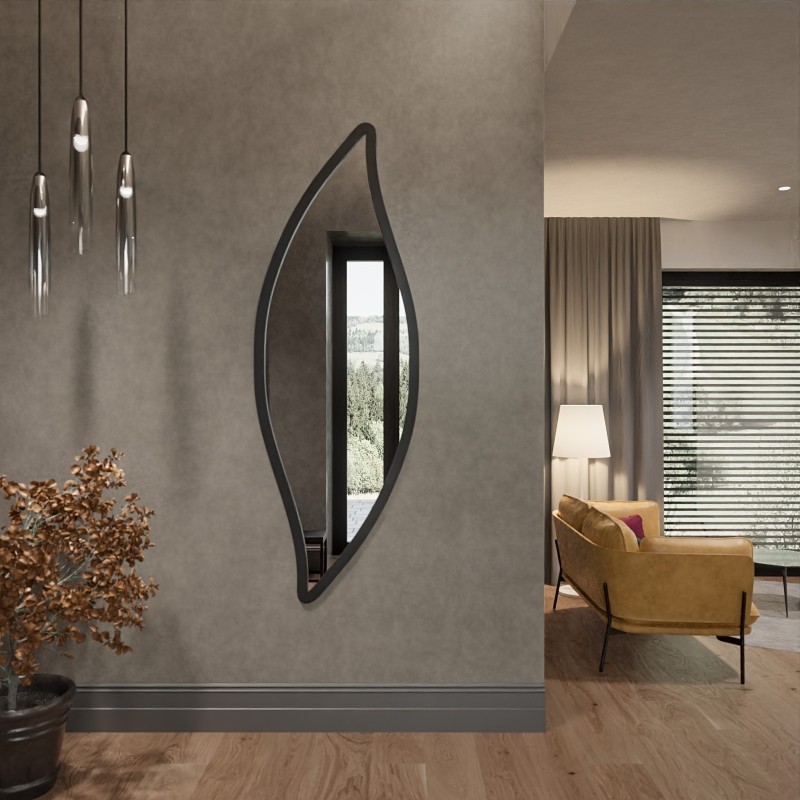 Oglindă decorativă cu ramă din mdf - ERIKA - culoarea ramei la alegere