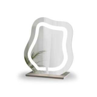 Oglindă cosmetică cu iluminare din spate sablată - FLOW LED PETITE
