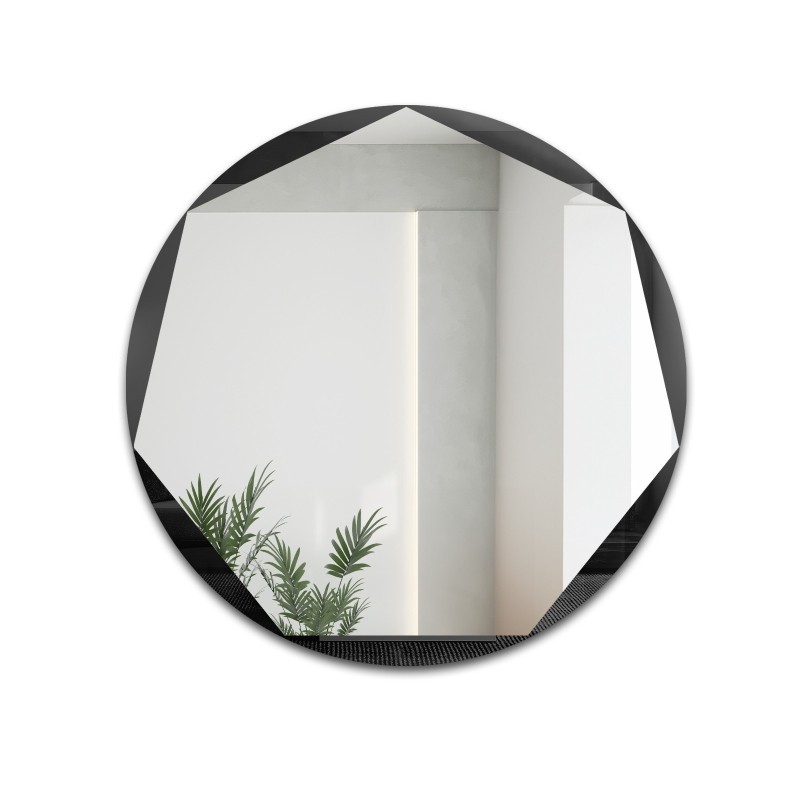 Oglindă cu șapte fețe în ramă circulară - HEPTO