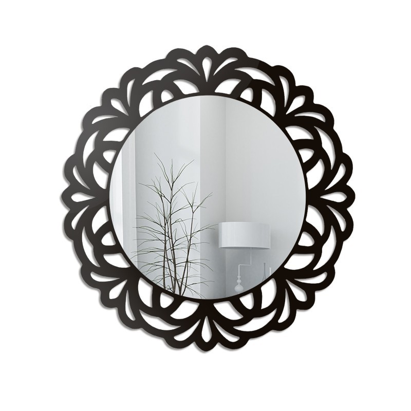 Oglindă decorativă cu ramă din mdf traforată - IDALIA