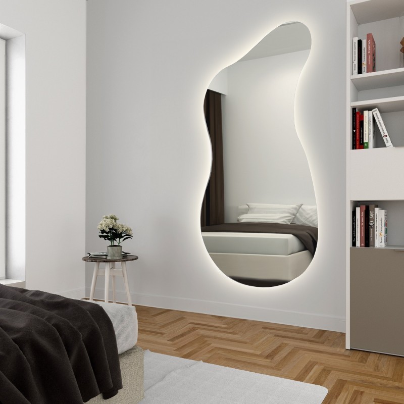 Oglindă de formă organică cu iluminare - ANGELIT II LED