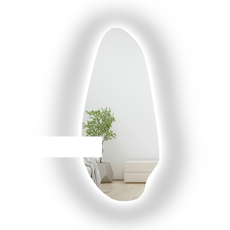 Oglindă de formă neregulată cu decupaj pentru dulap cu iluminare - JASPIS LED