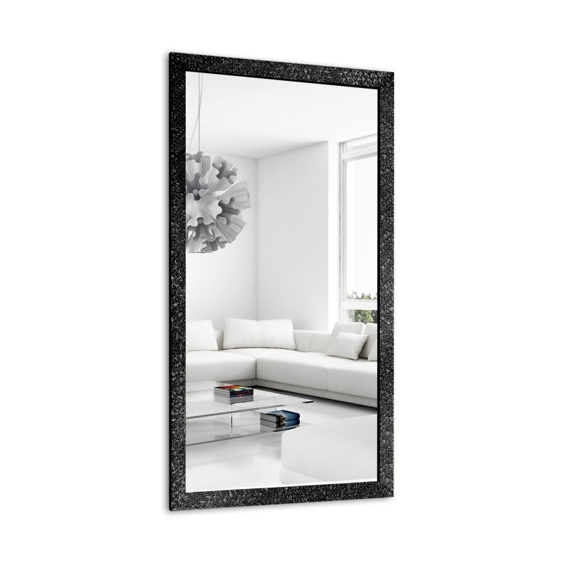 Oglindă Glamour cu ramă neagră lucioasă - 8002001