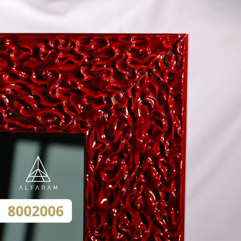 Oglindă Glamour cu ramă burgund lucioasă - 8002006