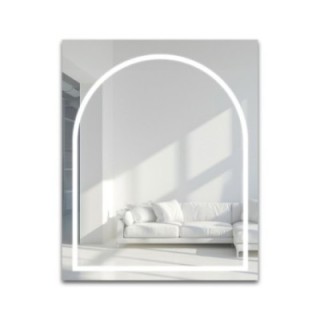 Oglindă de baie cu iluminare semiovală KLARA LED