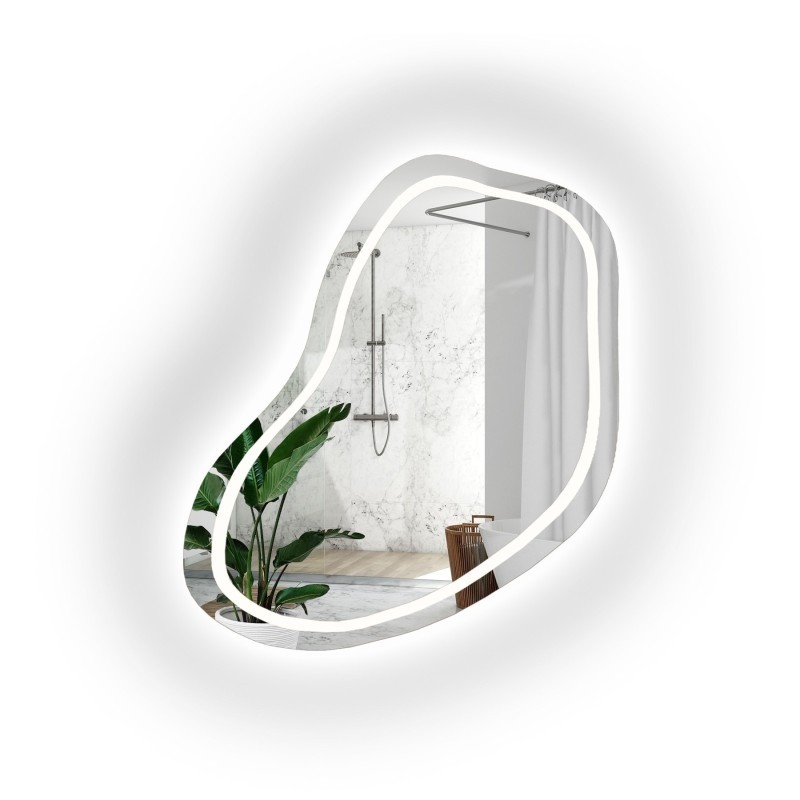 Oglindă de baie cu formă neregulată - KWARC LED II