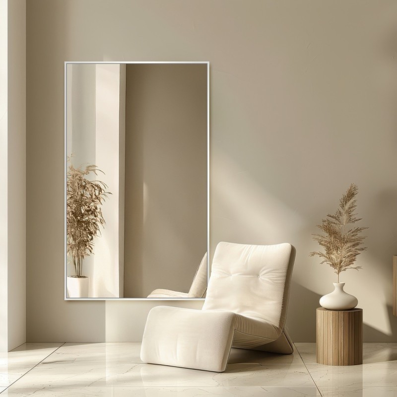 Oglindă dreptunghiulară cu ramă neagră minimalistă - 1201 - culoarea ramei la alegere