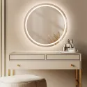 Oglindă de baie rotundă cu iluminare MAIA LED
