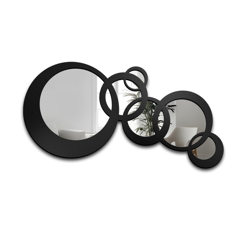 Oglindă decorativă cu ramă din mdf - MILO - culoarea ramei la alegere