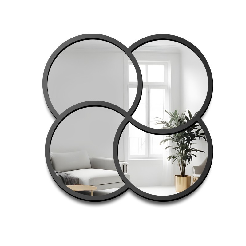 Oglindă decorativă cu ramă neagră din MDF - MIRO - culoarea ramei la alegere