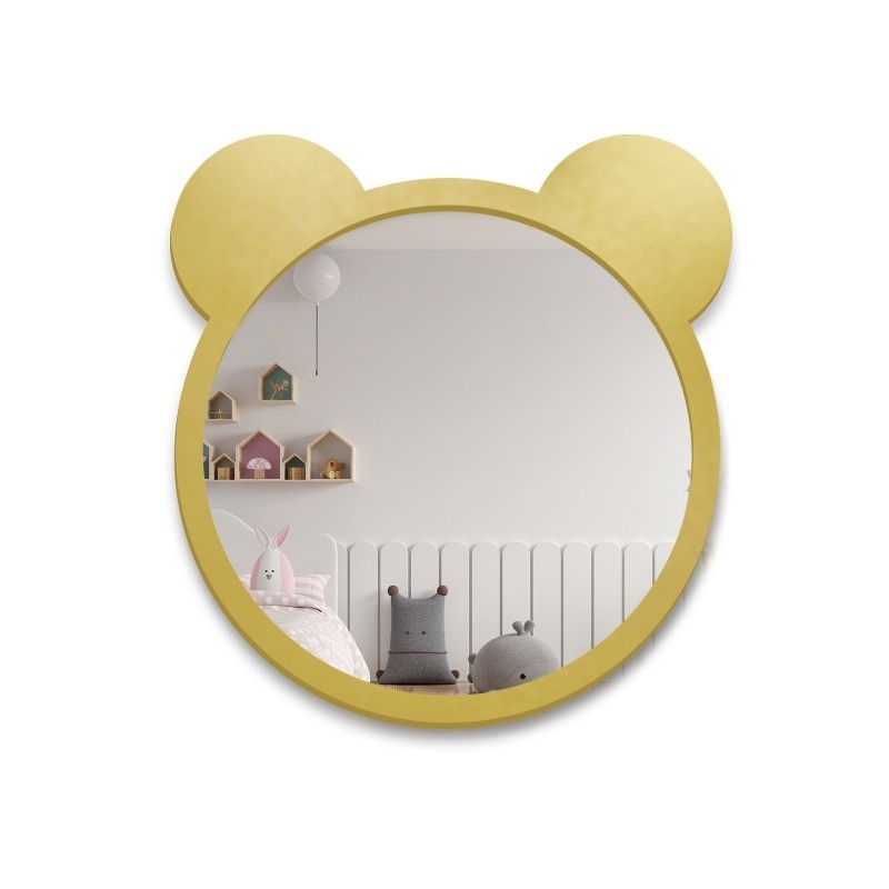 Oglindă decorativă de perete pentru copil în ramă mdf - Teddy Bear