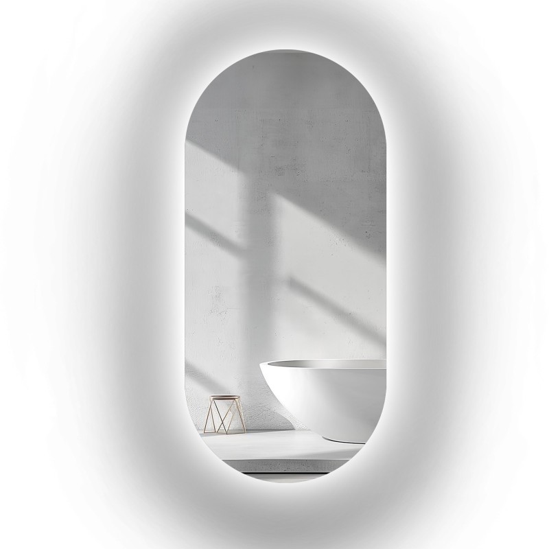 Oglindă ovală cu iluminare - NIKO LED