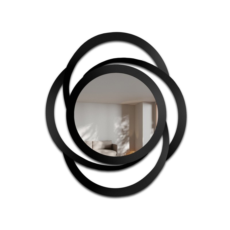Oglindă decorativă pentru măsuță de toaletă cu ramă din mdf - ARIA - culoarea ramei la alegere