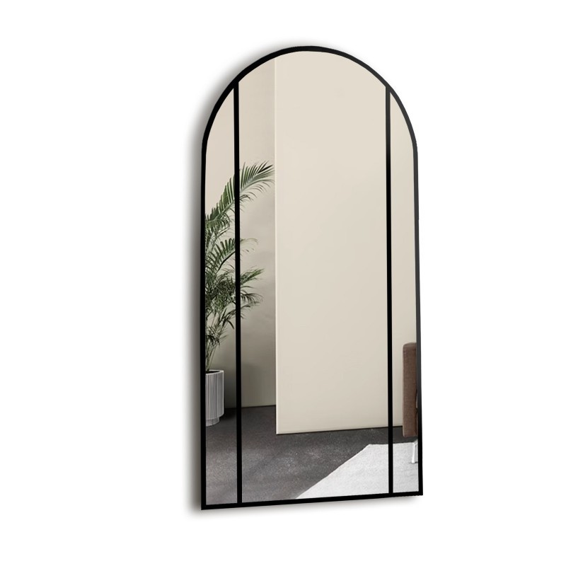 Oglindă semiovală cu rame de mdf - ARO - culoarea ramei la alegere