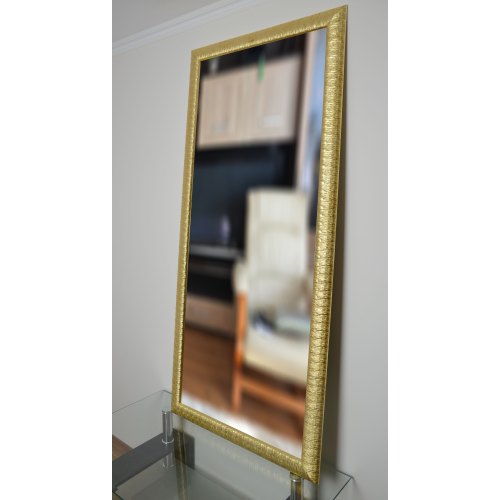 Oglindă modernă cu ramă din lemn bogat - 7005 - culoarea ramei la alegere