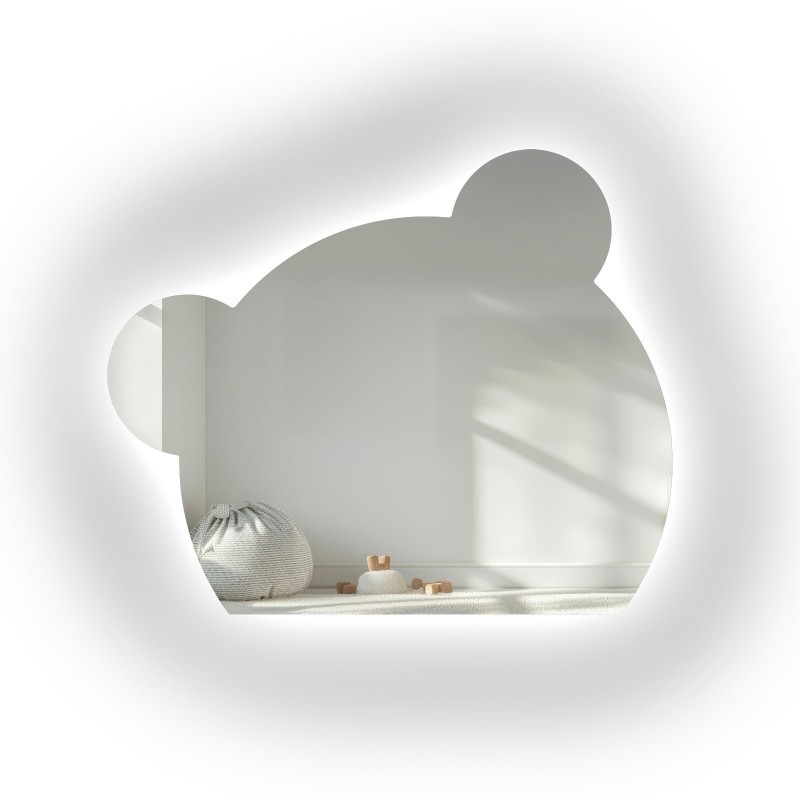 Oglindă pentru baia copiilor cu iluminare – PANDA LED