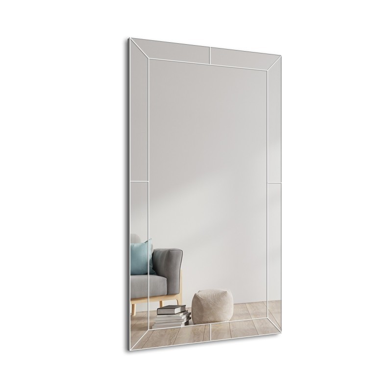 Oglindă de cristal Glamour în ramă de oglindă - PERLA OptiWhite