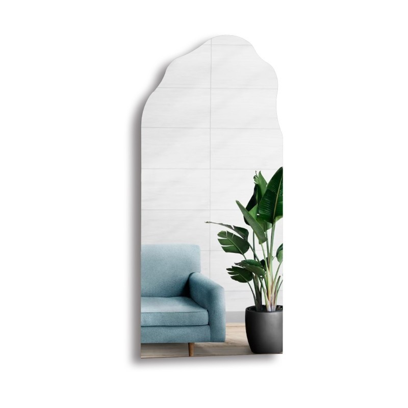 Oglindă decorativă semiovală cu formă organică - AURO 1