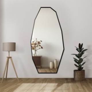 Oglindă decorativă cu o formă organică ascuțită într-o ramă - PIRYT ÎN CADRU