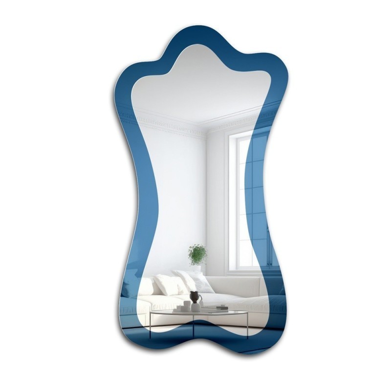 Oglindă albastră neregulată - SAPPHIRE BLUE