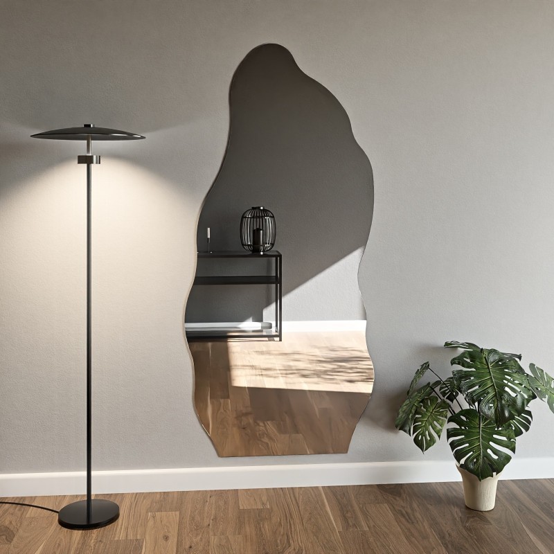 Oglindă decorativă semiovală cu formă organică - AURO 2