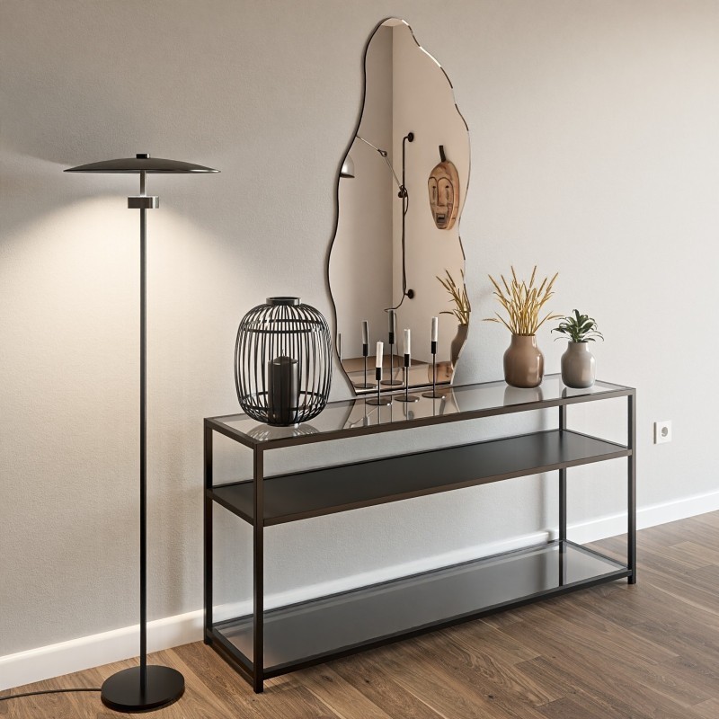 Oglindă decorativă semiovală cu formă organică - AURO 2