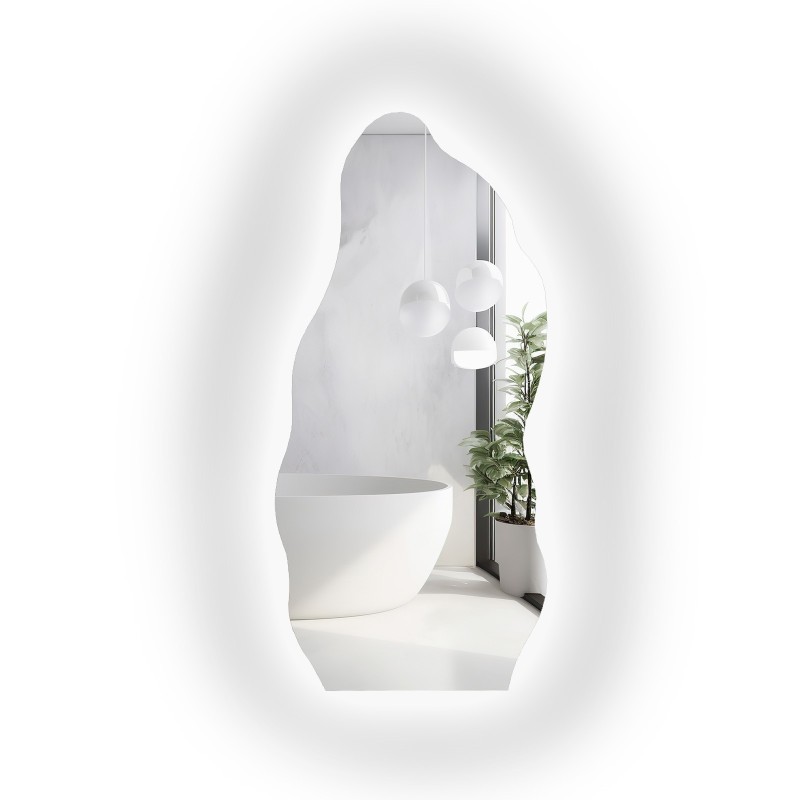 Oglindă de formă organică cu iluminare - AURO LED 2
