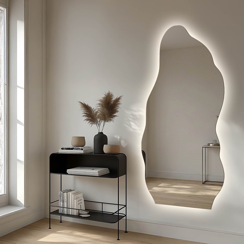 Oglindă de formă organică cu iluminare - AURO LED 2