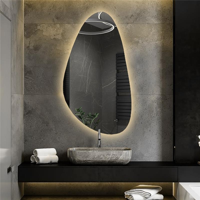 Oglindă de formă neregulată cu iluminare - SYDERYT LED