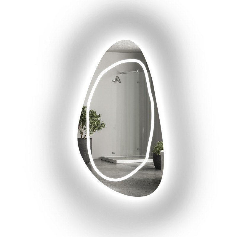 Oglindă de formă neregulată cu iluminare - SYDERYT LED III