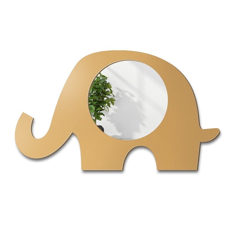 Oglindă decorativă de perete pentru copii în ramă MDF - ELEFANT