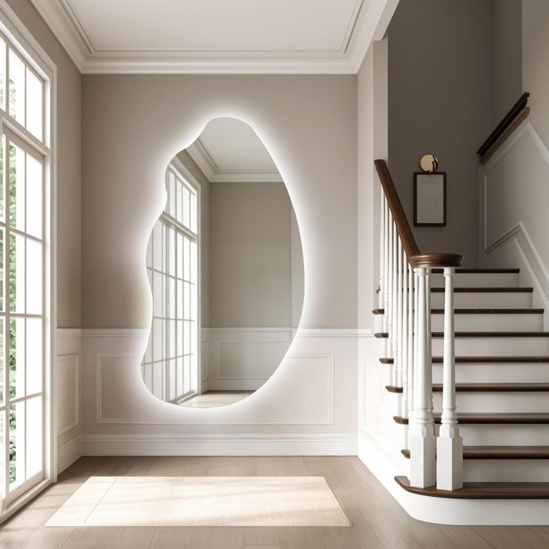 Oglindă de formă organică cu iluminare - TOPAZ LED