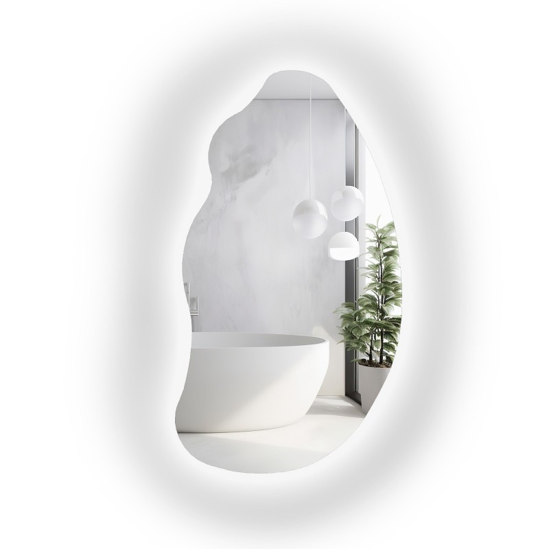 Oglindă de formă organică cu iluminare - TOPAZ LED