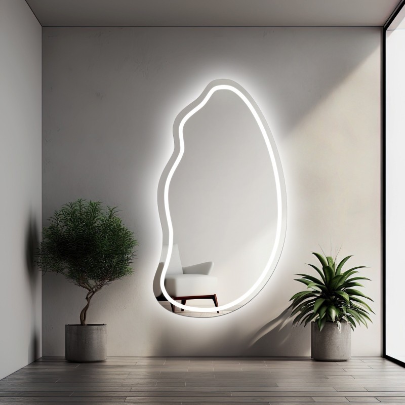 Oglindă organică cu iluminare - TOPAZ LED II