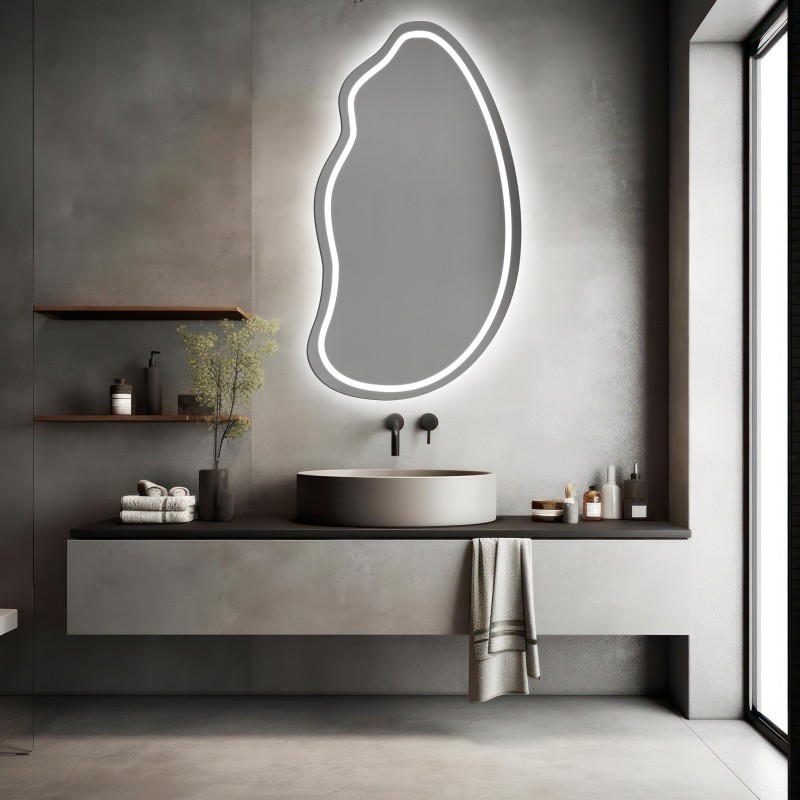 Oglindă organică cu iluminare - TOPAZ LED II