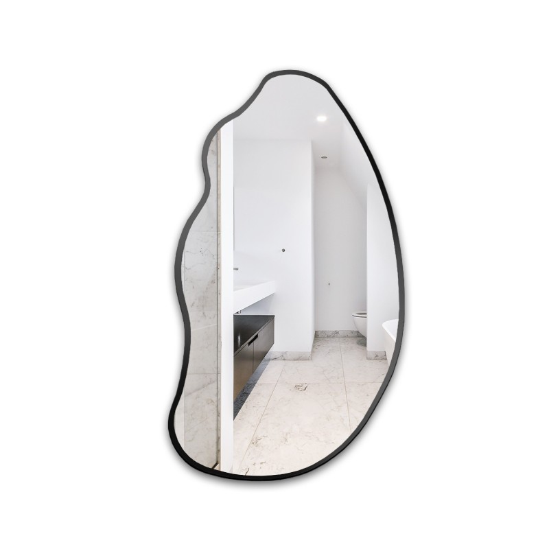 Oglindă în formă organică în ramă - TOPAZA IN FRAME