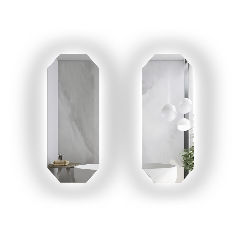 Set de oglinzi octogonale cu iluminare - OKTAGON LED SET