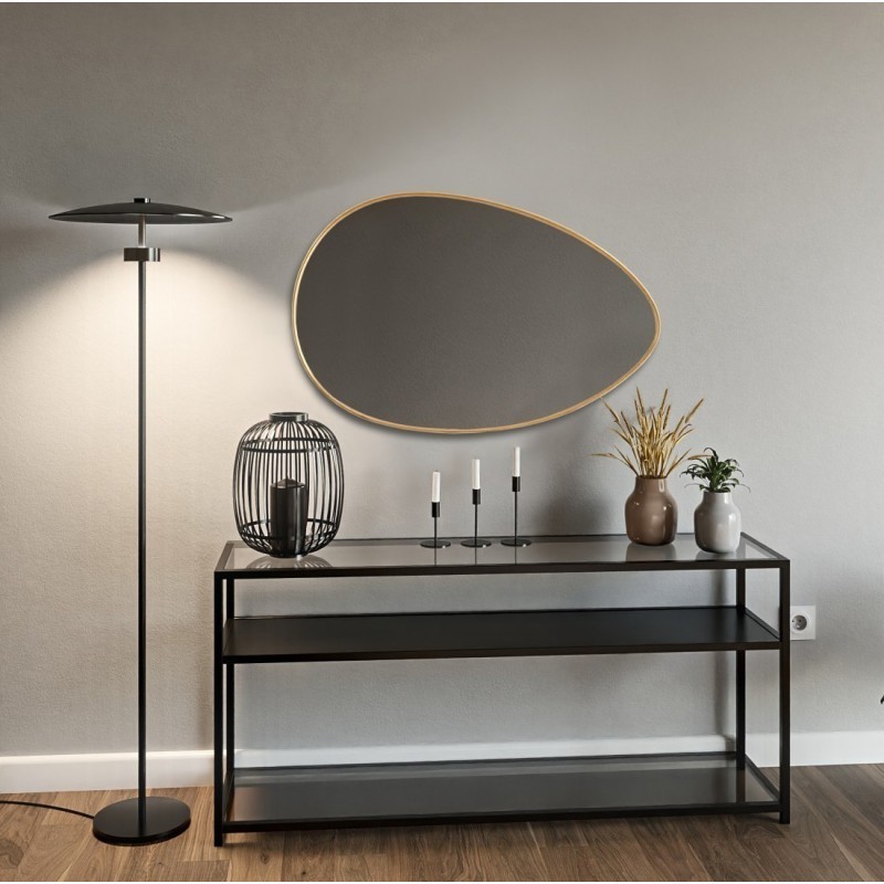 Oglindă organică cu ramă aurie din MDF SLIM- ZOE - culoarea ramei la alegere