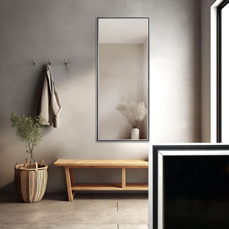 Oglindă în ramă decorativă delicată din lemn - 1501 - culoarea ramei la alegere