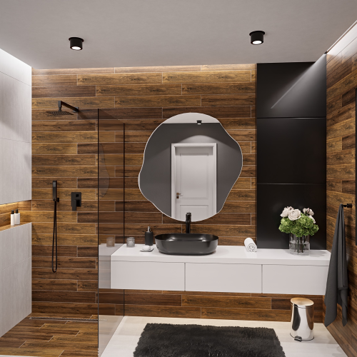 Oglindă decorativă cu o formă organică - CYRKON